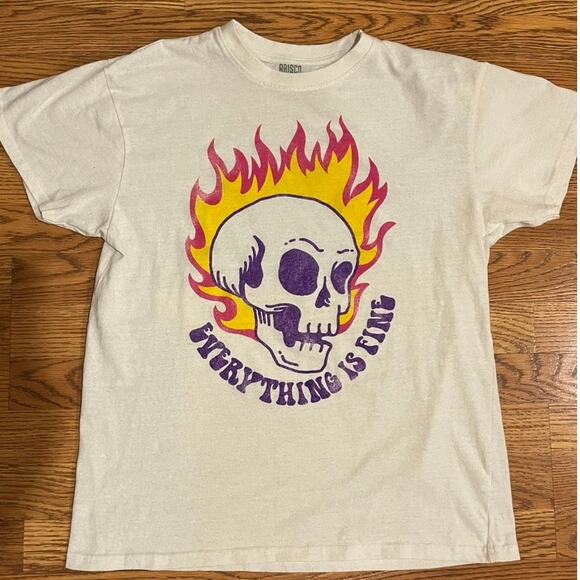Brisco "Everything is Fine" Graphic Tee - Size L - Picture 1 of 3